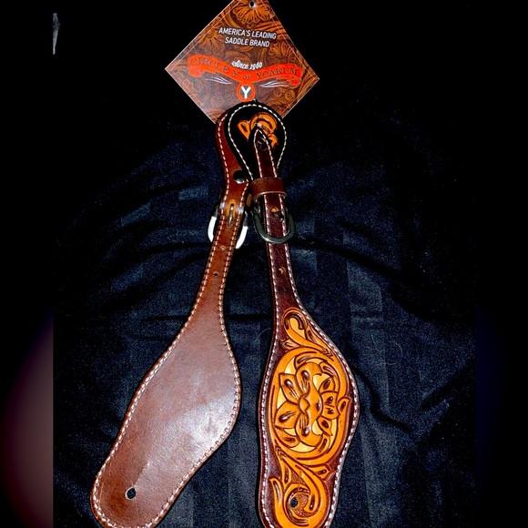Circle Y of Yoakum Spur Straps - Picture 1 of 7